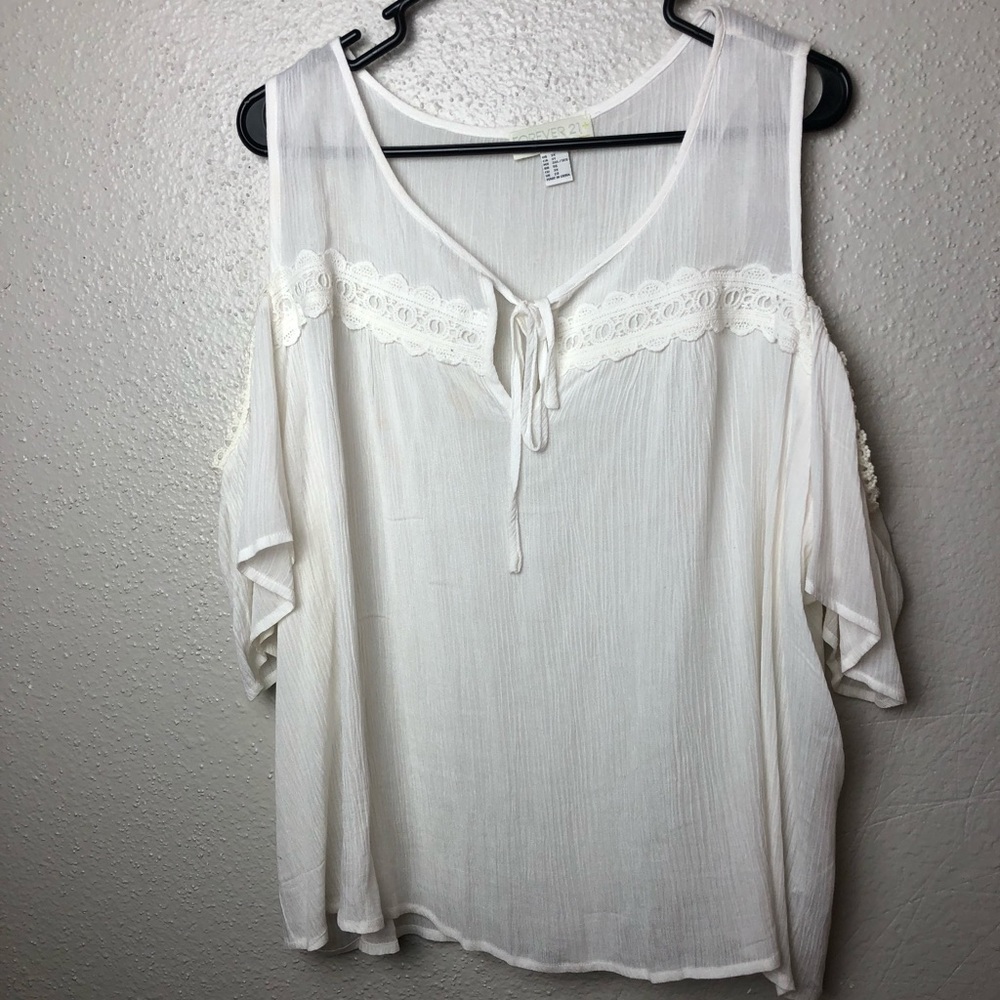 Forever 21, Sheer off the shoulder top